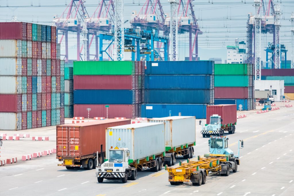 busy container port closeup 2026 01 07 06 52 59 utc